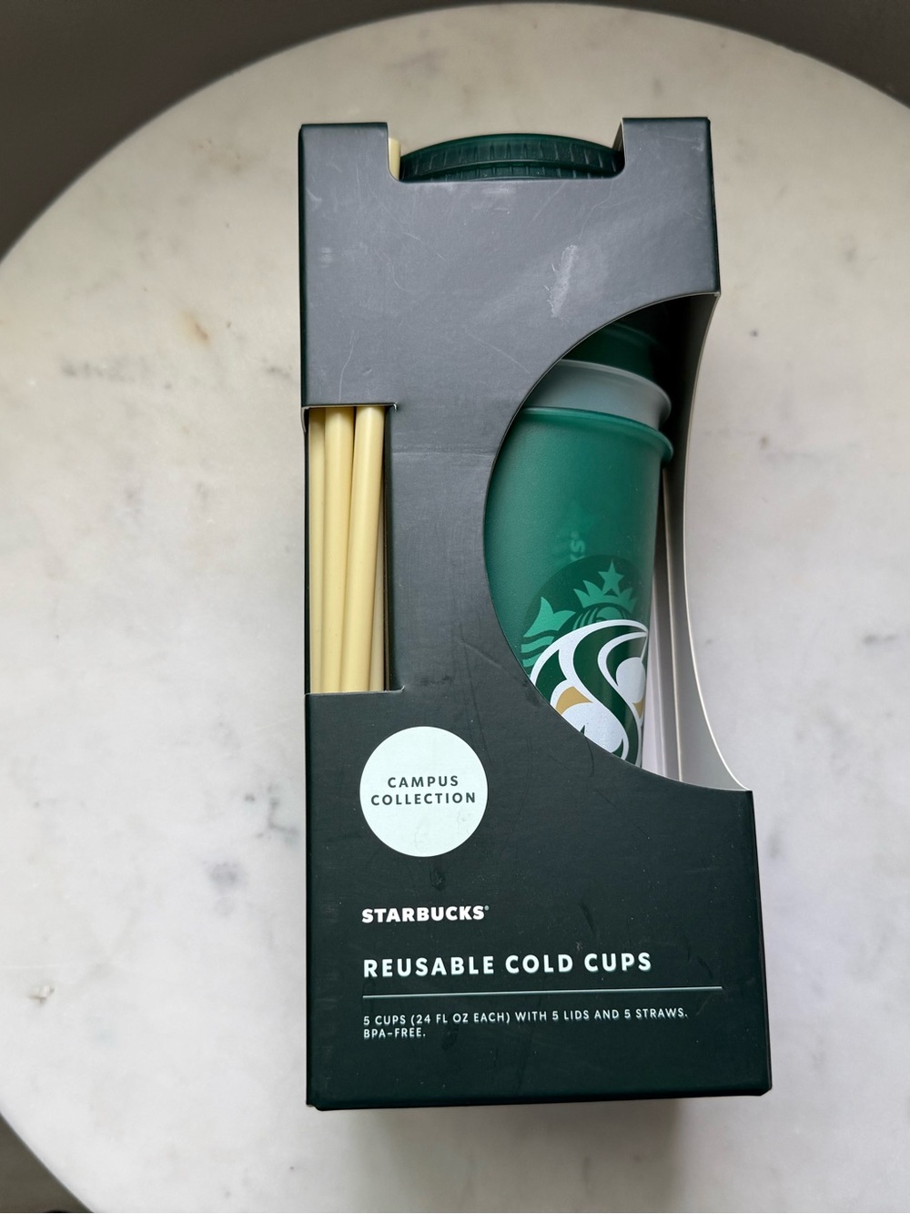 Starbucks Sacramento State Hornets Reusable Cold Cups Campus Collection Set of 5